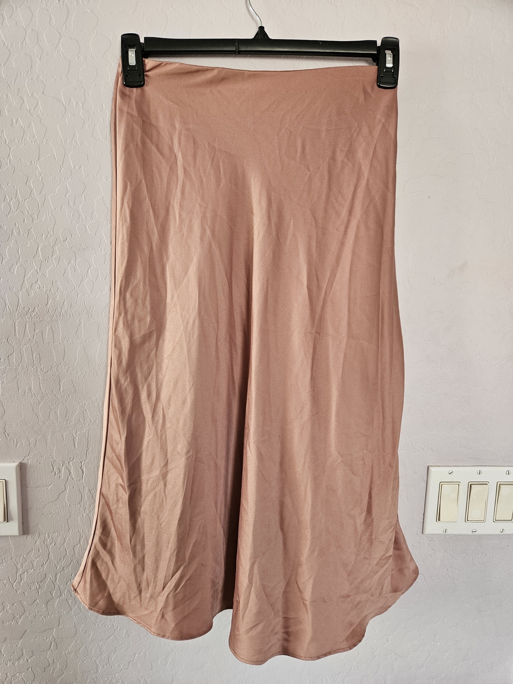 Express Dusty Rose Midi Skirt